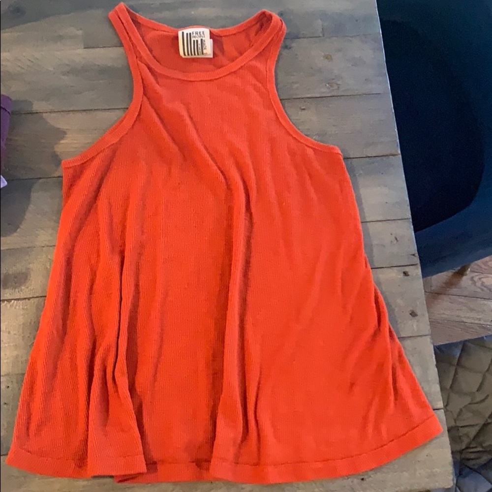 Free People Orange Beach Tank